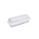 EMBALAGEM DE ISOPOR PARA HOT DOG H-04 - PACOTE COM 100 UNIDADES